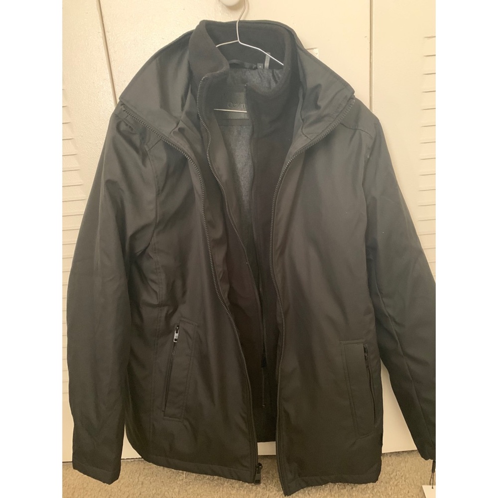Black CK hooded jacket